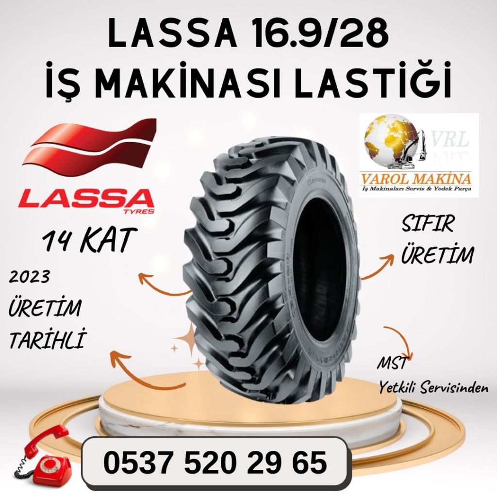  Lassa 440/80-28 (16.9-28) EG 14PR TL İş Makinesi Lastiği